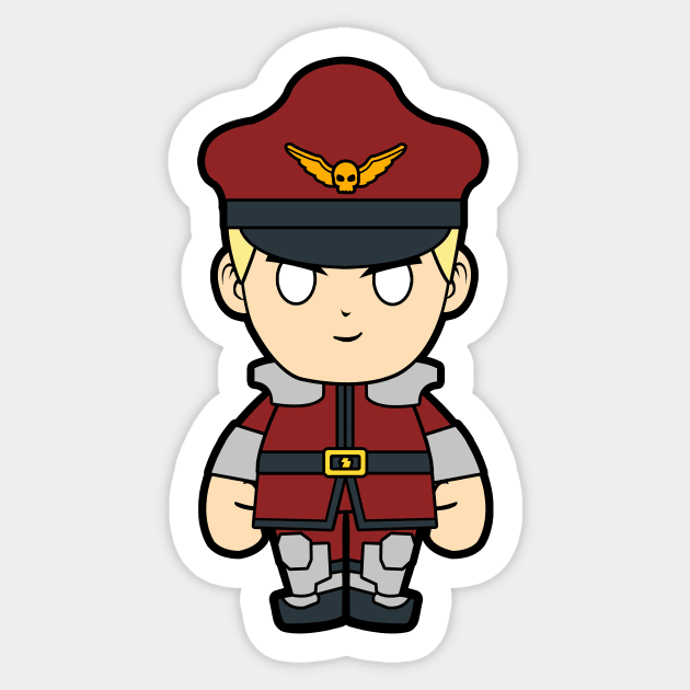 Bison Street Fighter Sticker by nataliawinyoto